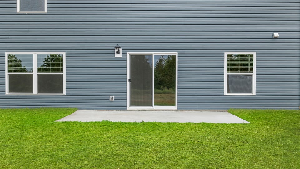 Exterior rear of home.