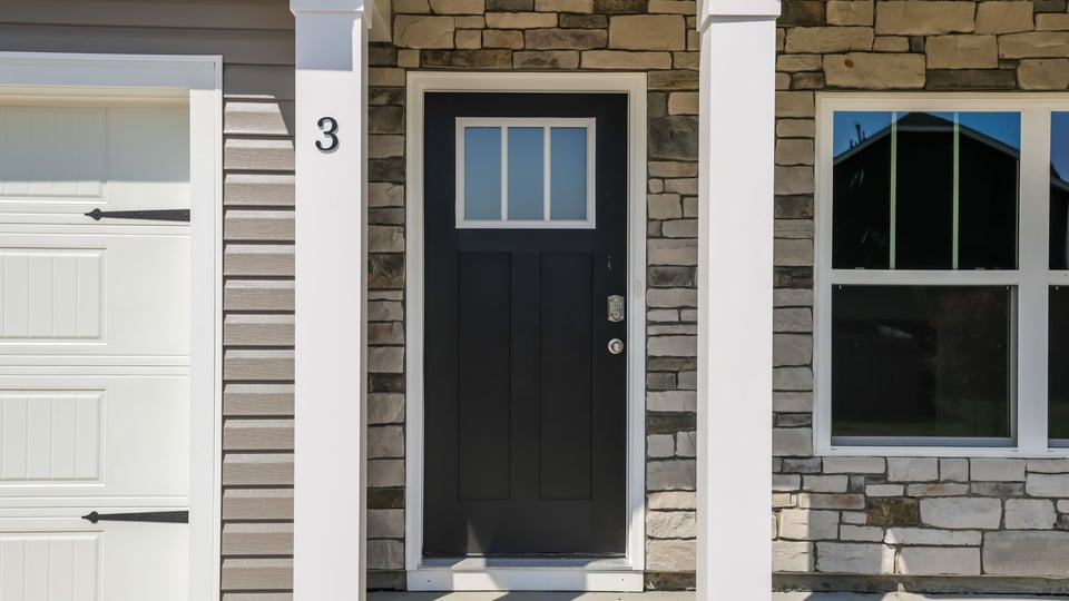 View of front door.