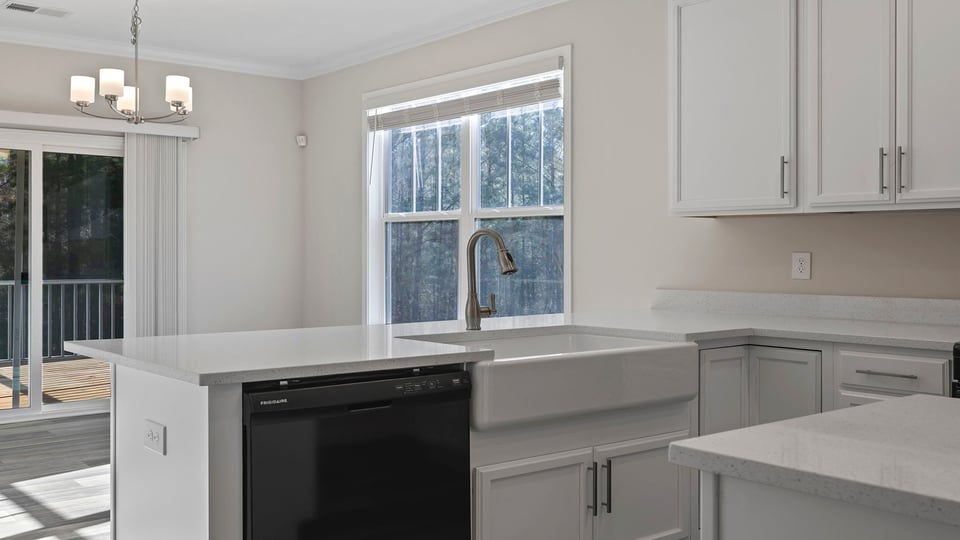 View toward the dining area.