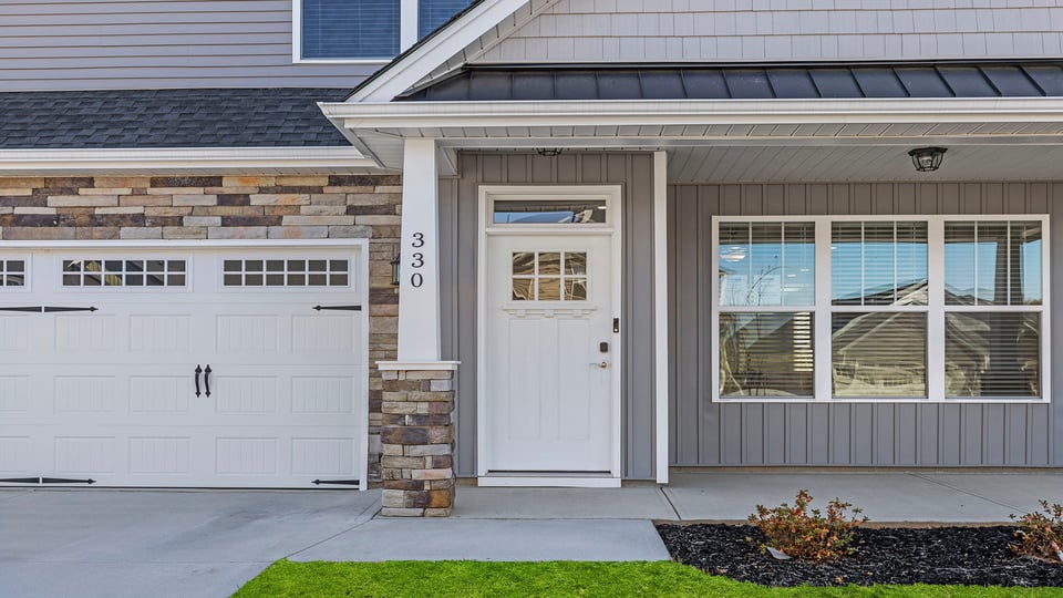Inviting front porch.