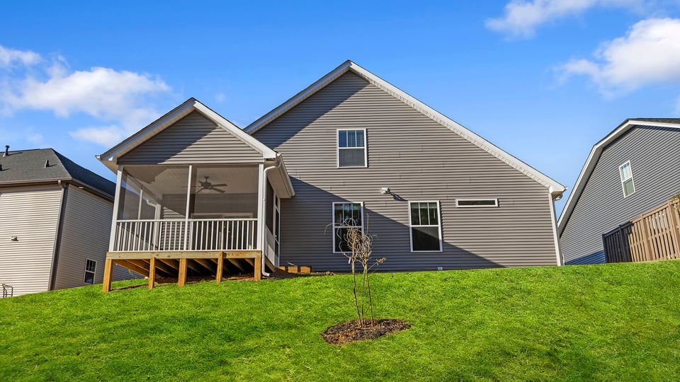 Back exterior view of the Lincoln.