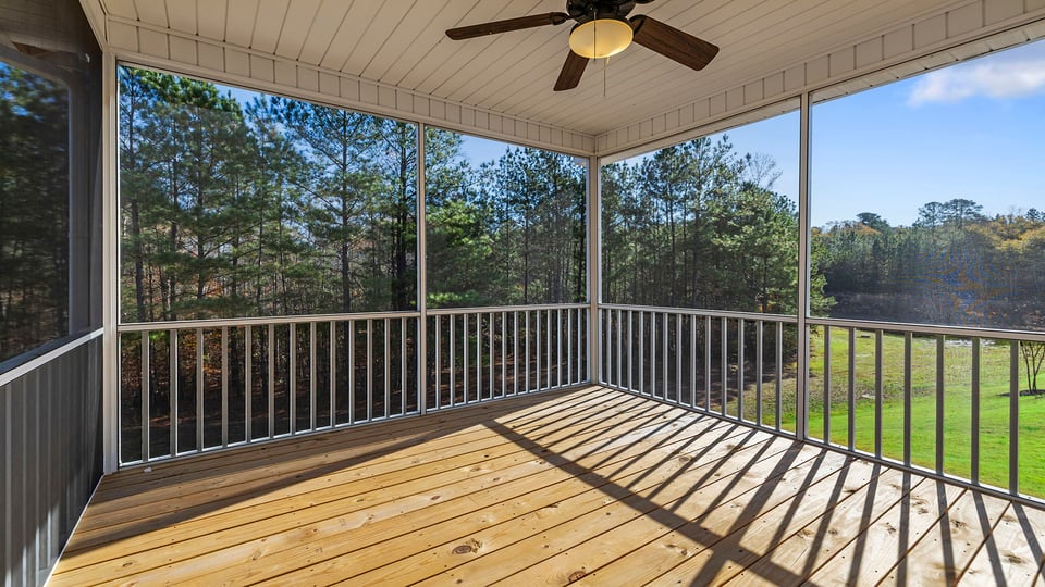 Screened porch.