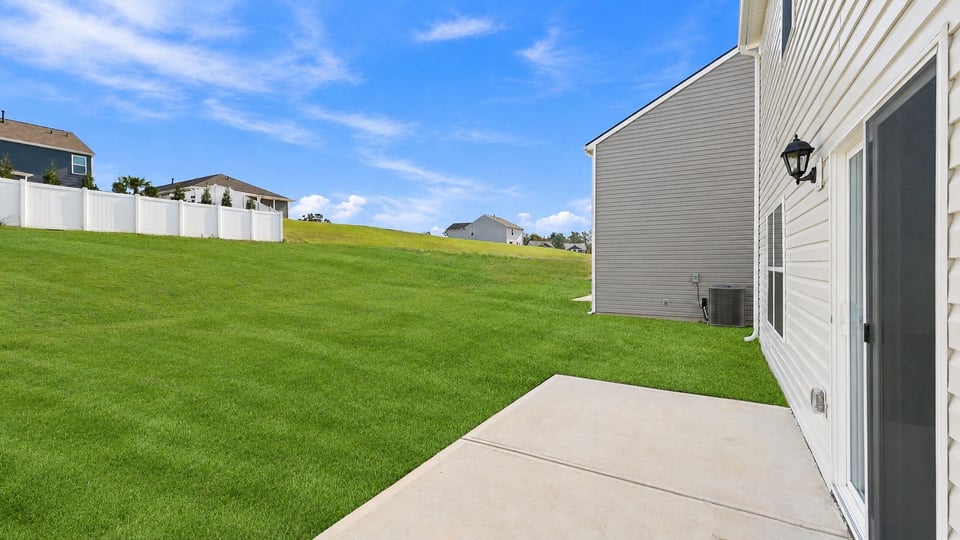 Backyard of home.