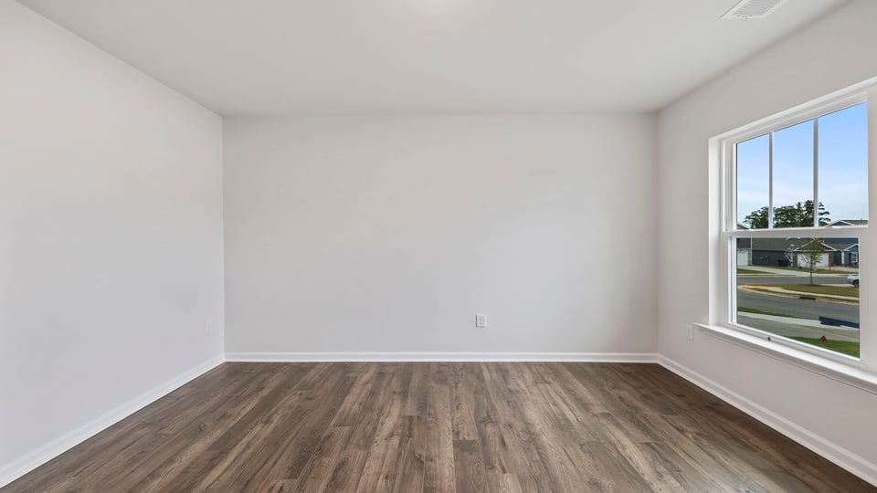 Flex room with windows.