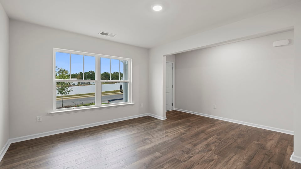 Flex room with windows.