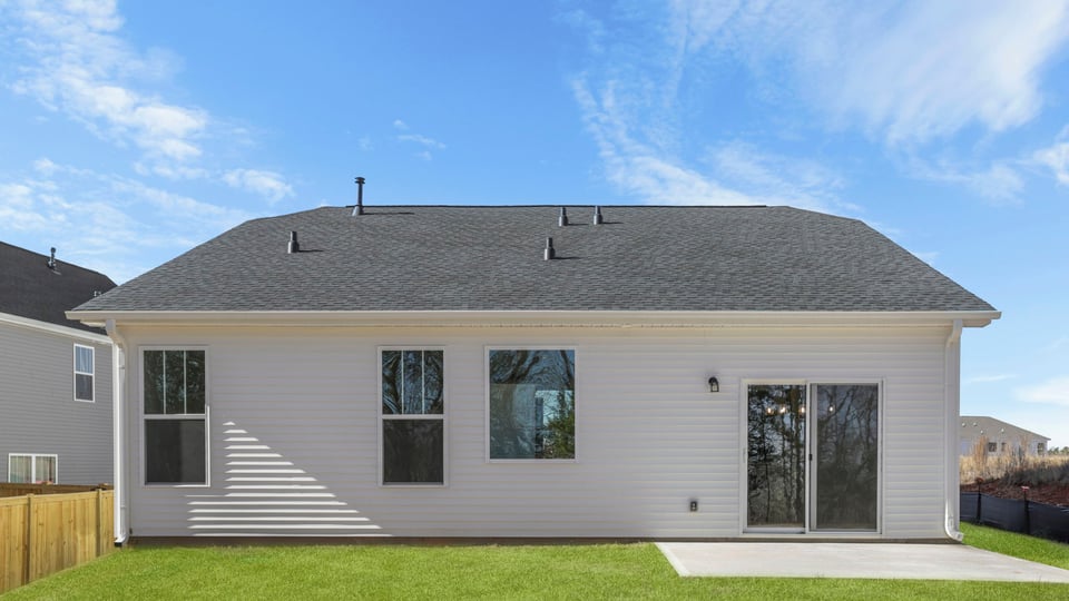 Exterior rear of home.