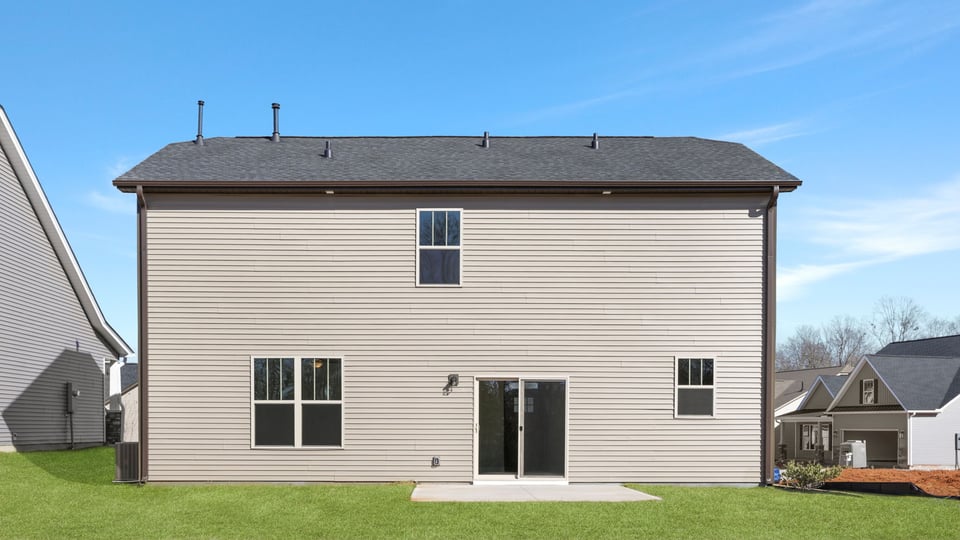 Exterior rear of home.