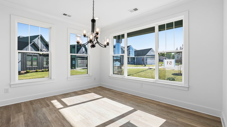Flex room with French doors.