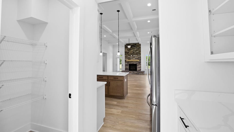 Flex room with French doors.