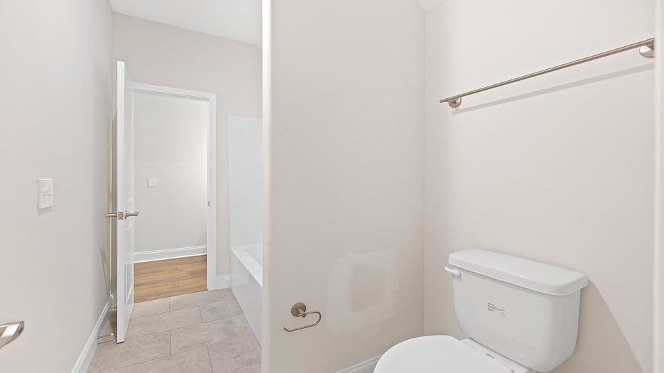 Bathroom with toilet.