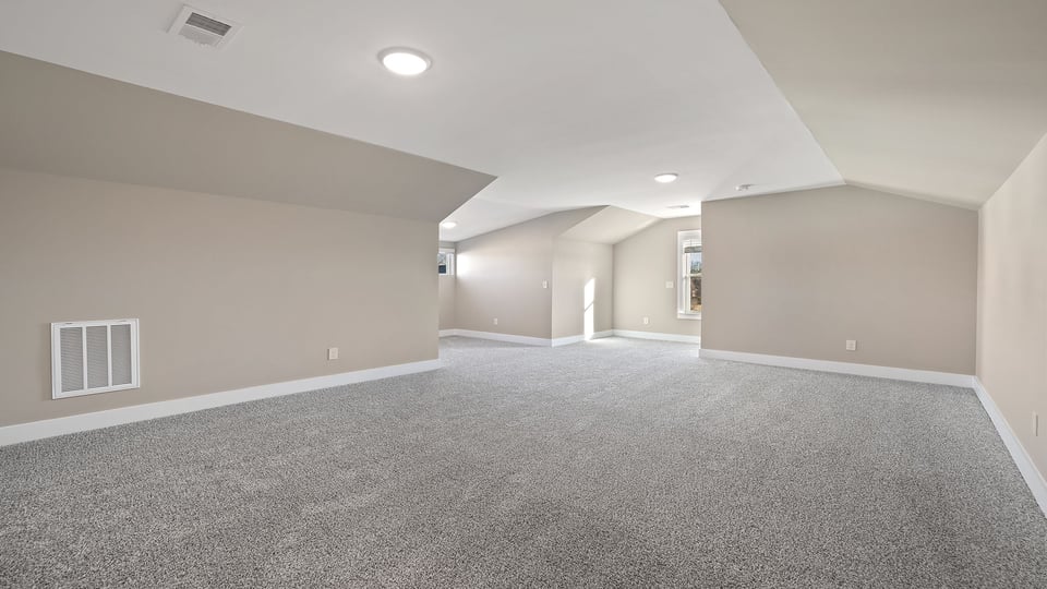 Bonus space with carpet.