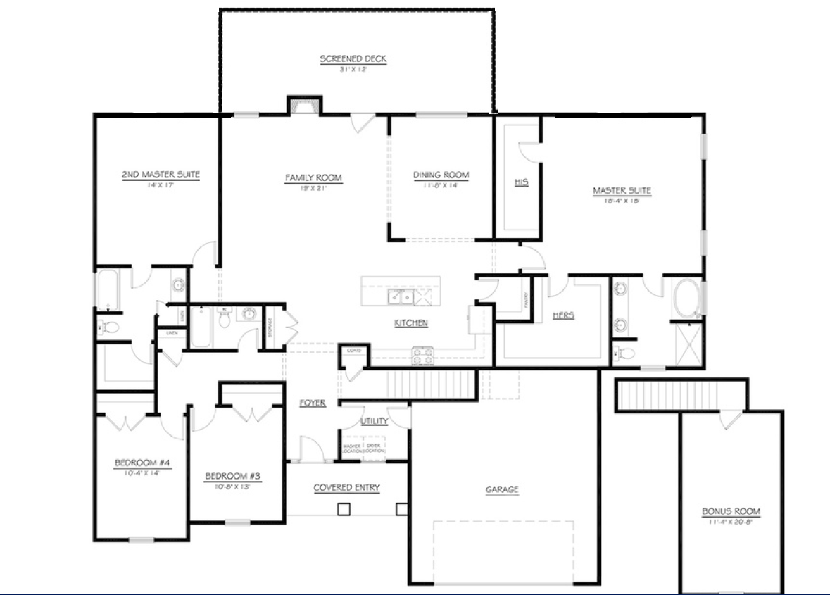 Floorplan with first floor.