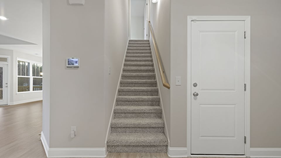 Stairs to second level.