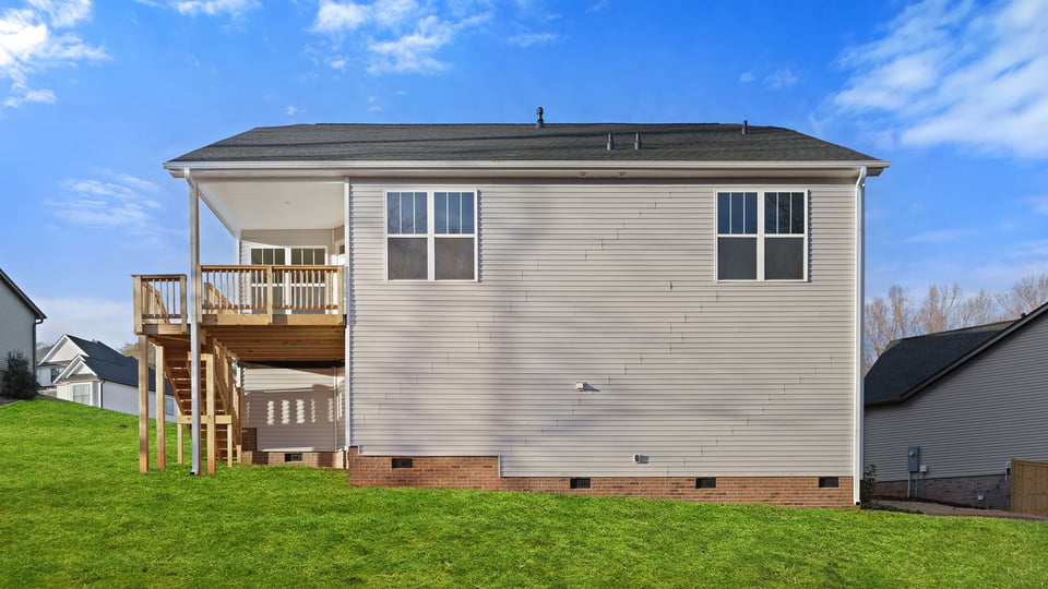 Exterior rear of home.