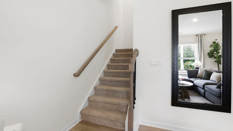 Staircase to second floor.
