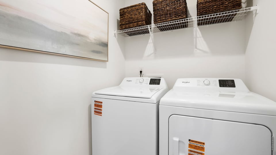 Walk in laundry room.