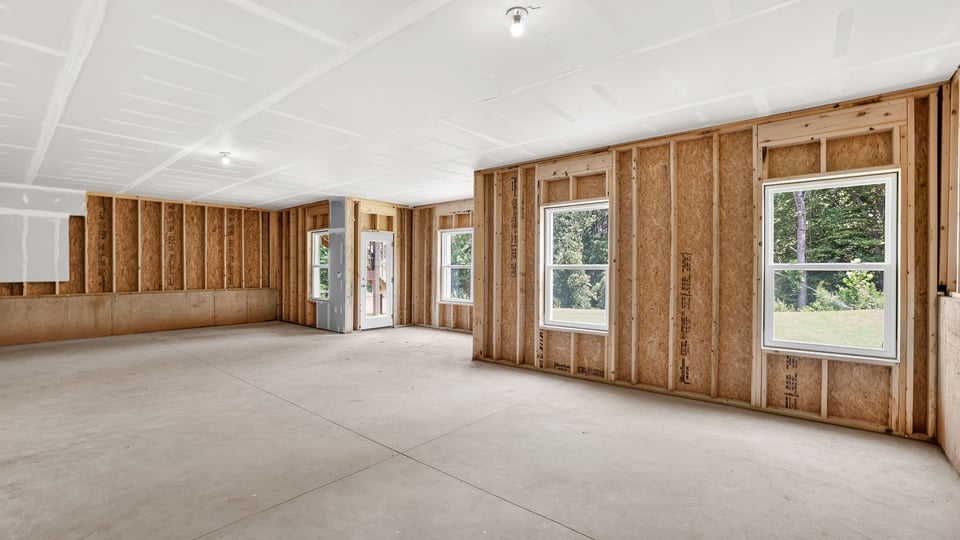 Unfinished basement.