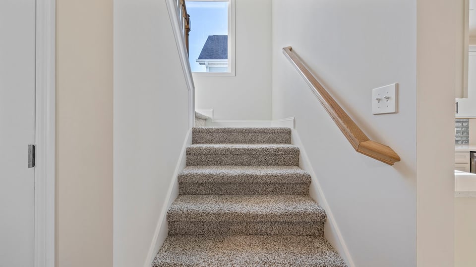 Stairs to second level.