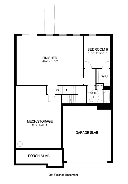 Hampshire finished basement.