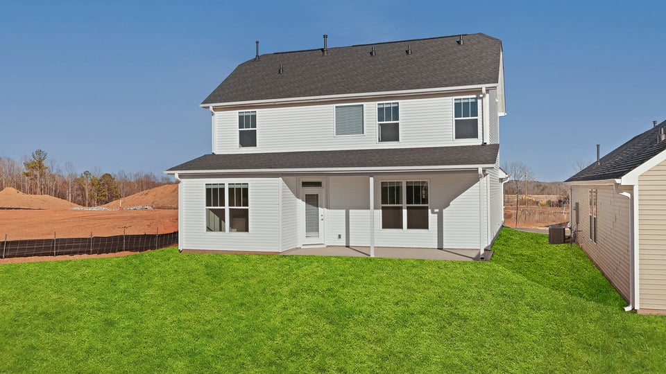 Exterior rear of home.