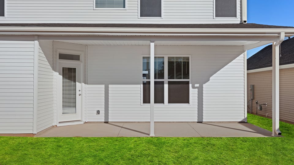 Exterior rear of home.