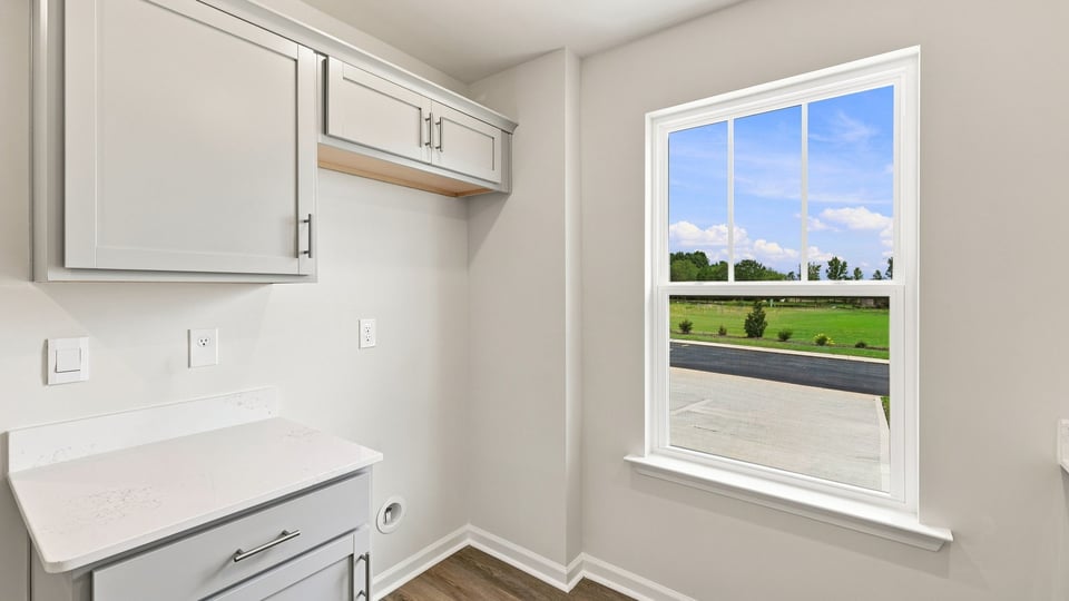 Kitchen with stainless steel appliances.