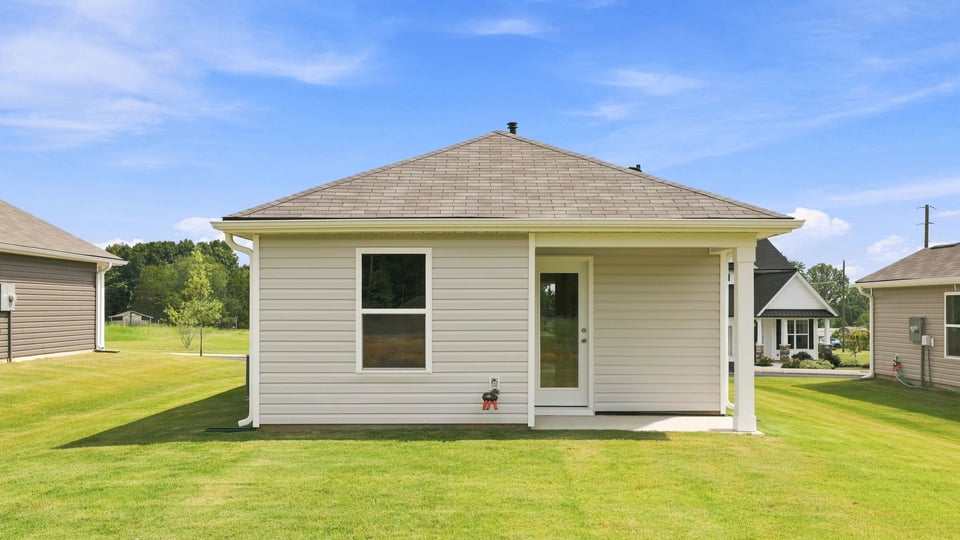 Back exterior of home.