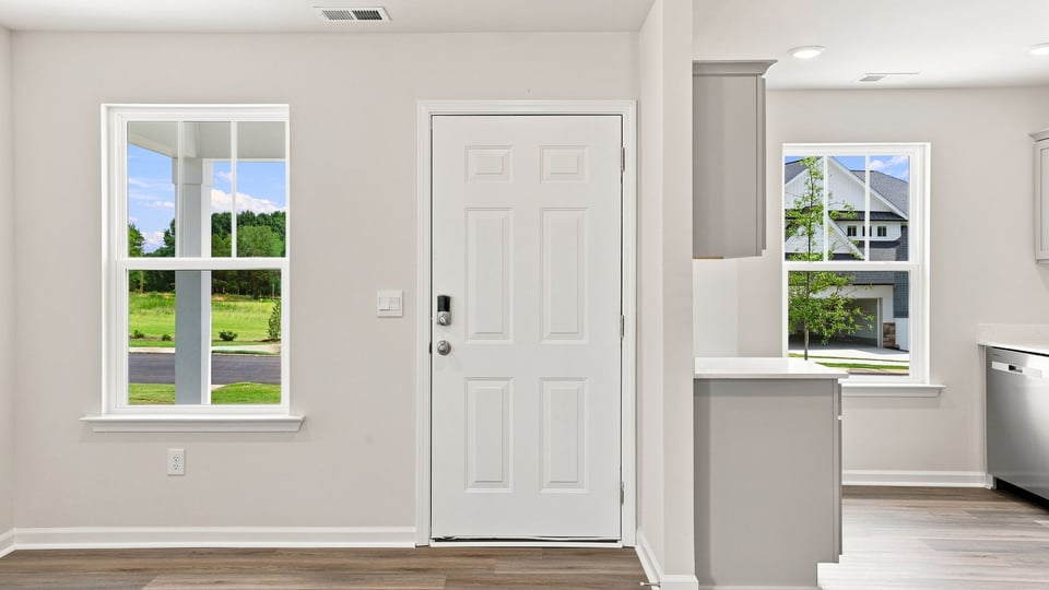 View of front door.