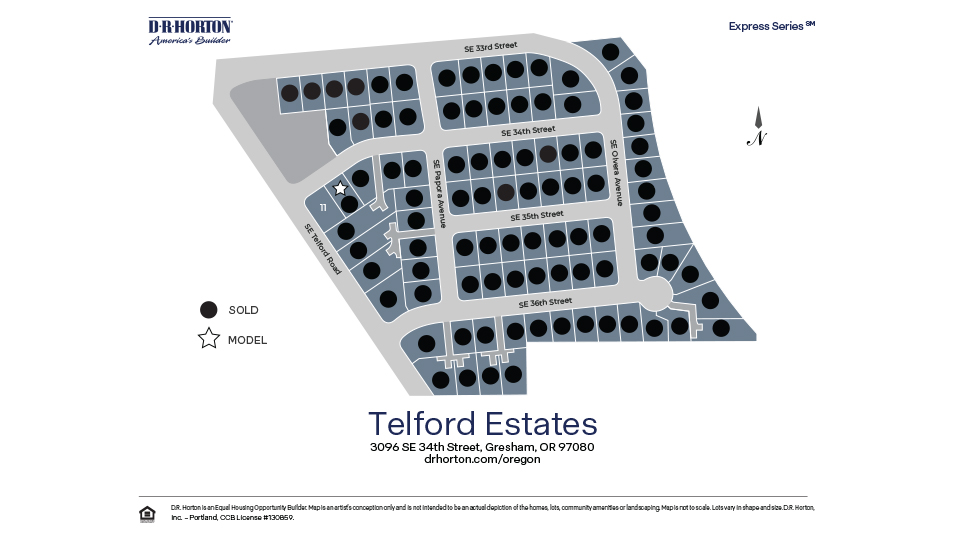 New Homes in Telford Estates Gresham, OR D.R. Horton