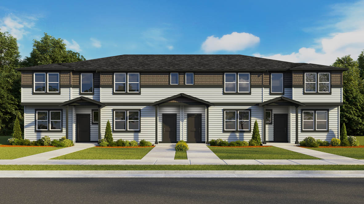 Terrace at Pleasant Valley Exterior Rendering MA10A 4Plex