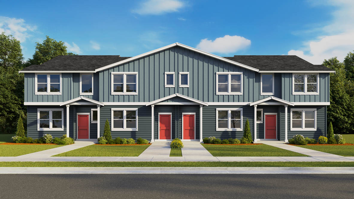 Terrace at Pleasant Valley Exterior Rendering MA10B 4Plex