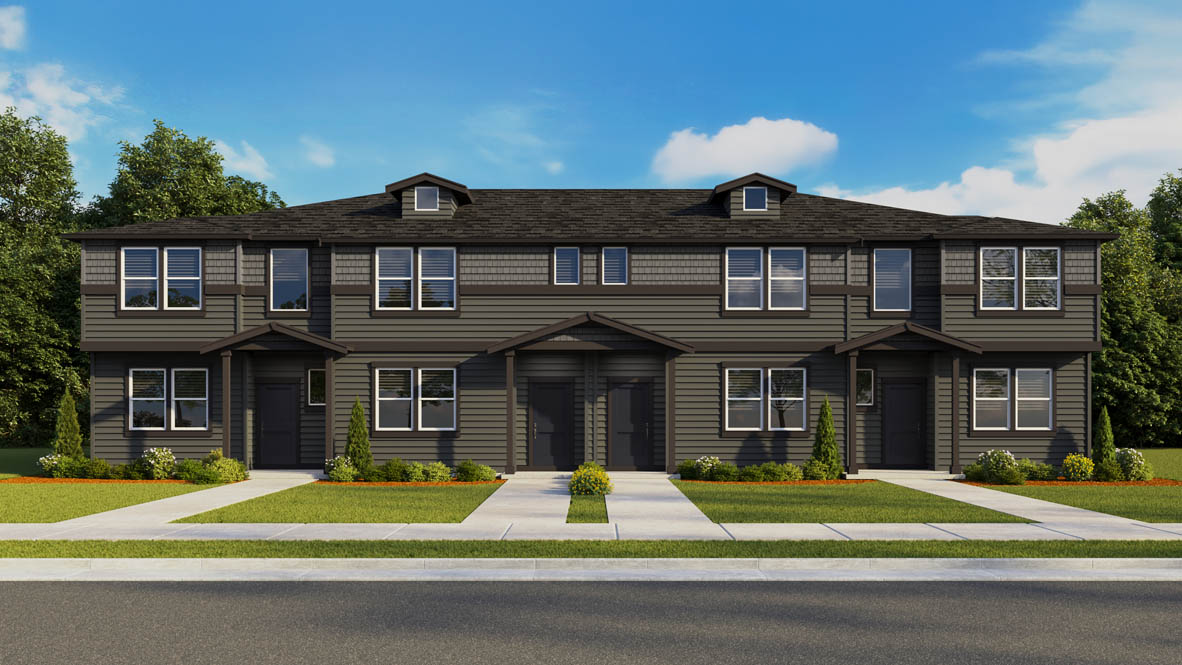 Terrace at Pleasant Valley Exterior Rendering MA10Z 4Plex