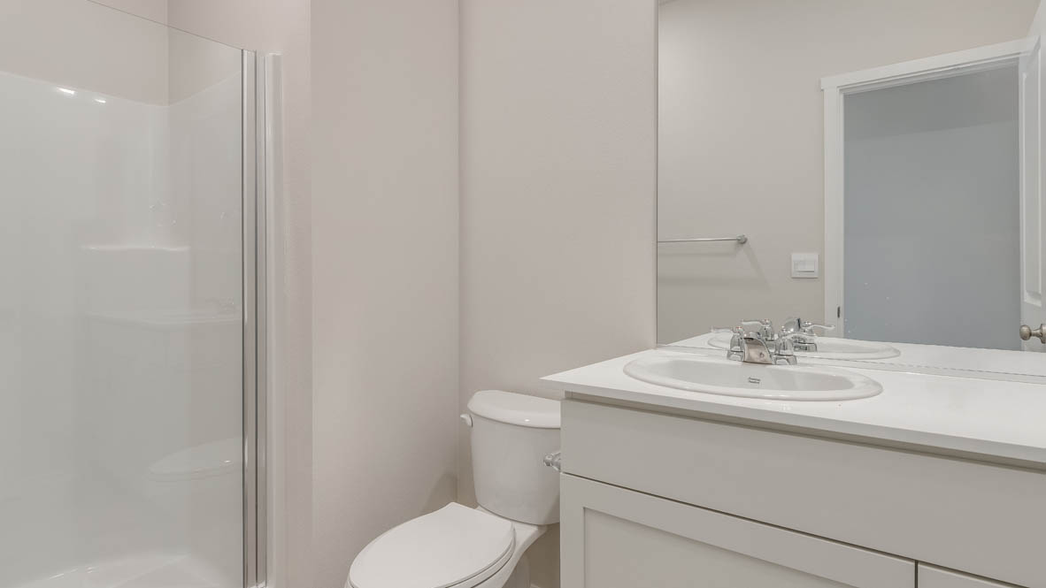 Terrace at Pleasant Valley bathroom on main level of the home with walk in shower