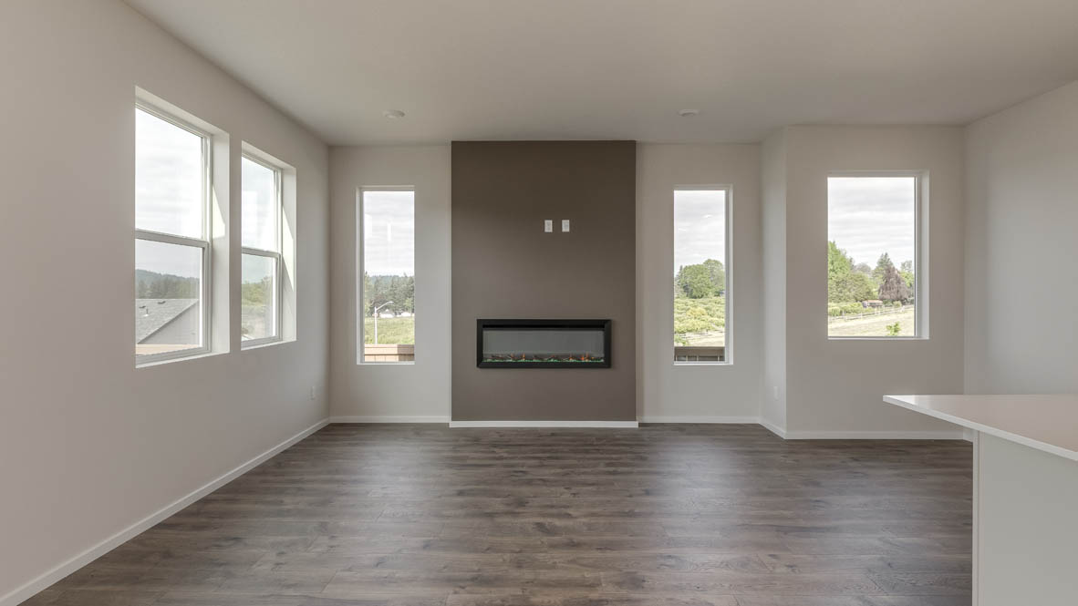 Terrace at Pleasant Valley great room with fireplace and painted accent walls