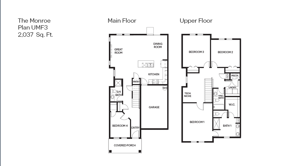 Terrace at Pleasant Valley Monroe Floorplan