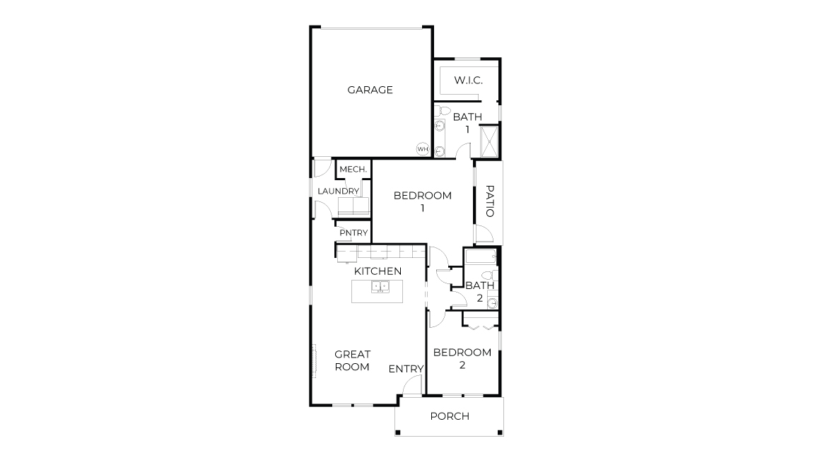 Floor Plan in Iron Horse Prineville, OR D.R. Horton