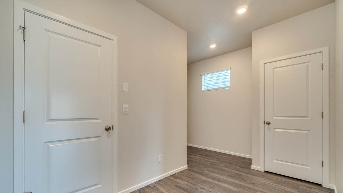 East Park entryway with white walls