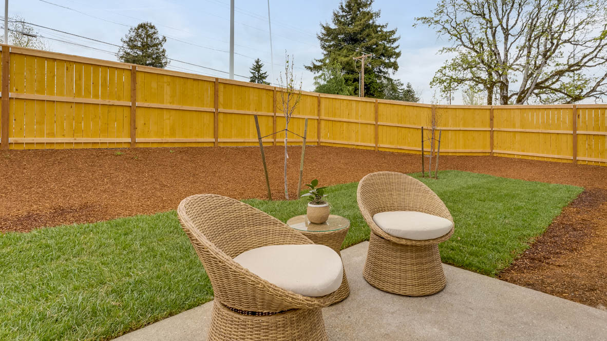 East Park Village backyard