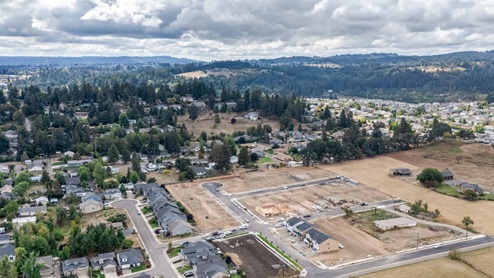 Misty Meadows Community Drone Shot