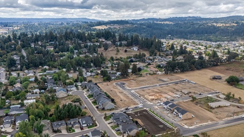 Misty Meadows Community Drone Shot