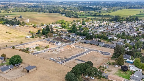 Misty Meadows Community Drone Shot