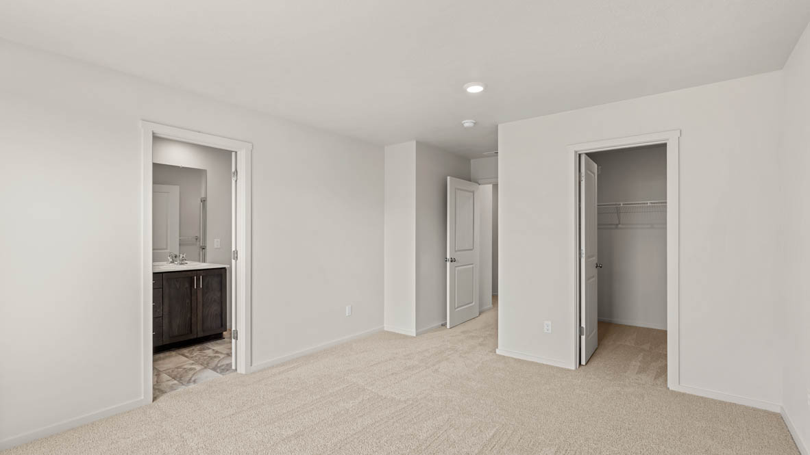 Addysen Park primary bedroom with carpet, and closet