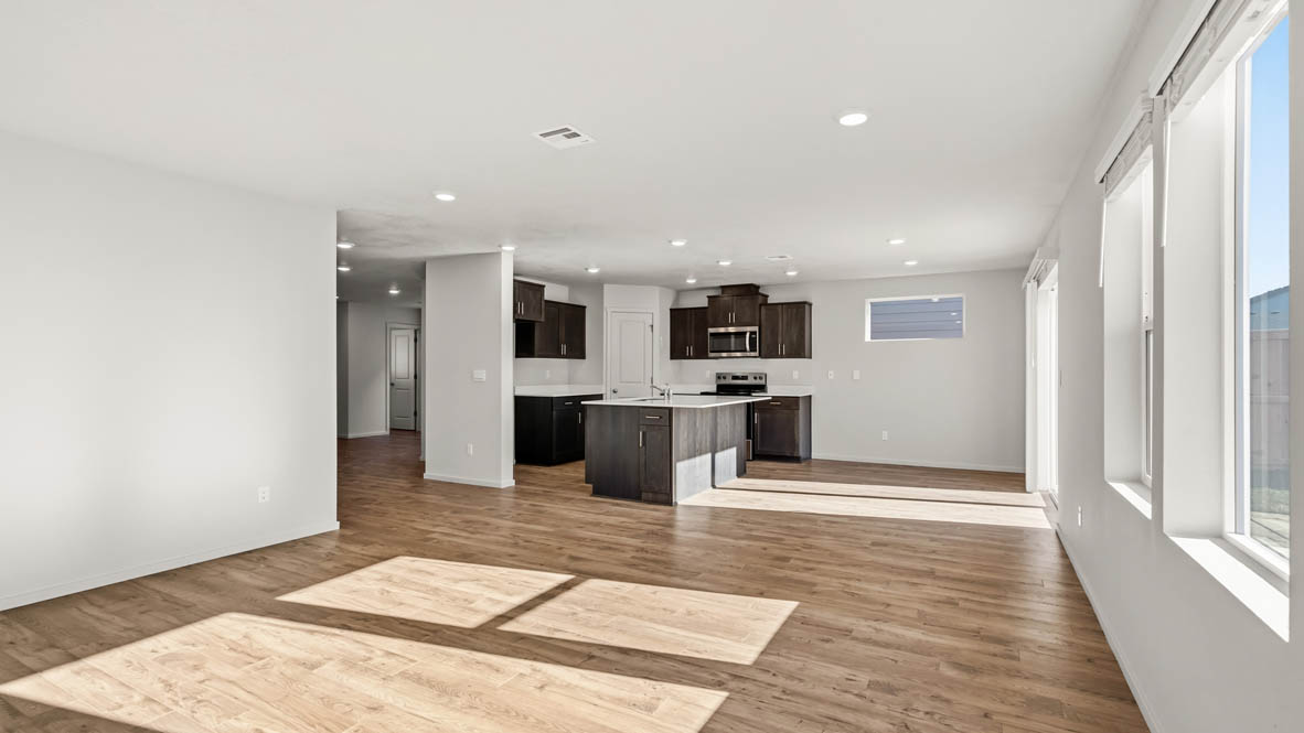 Addysen Park Kitchen with window, stainless steel appliances, quartz countertops