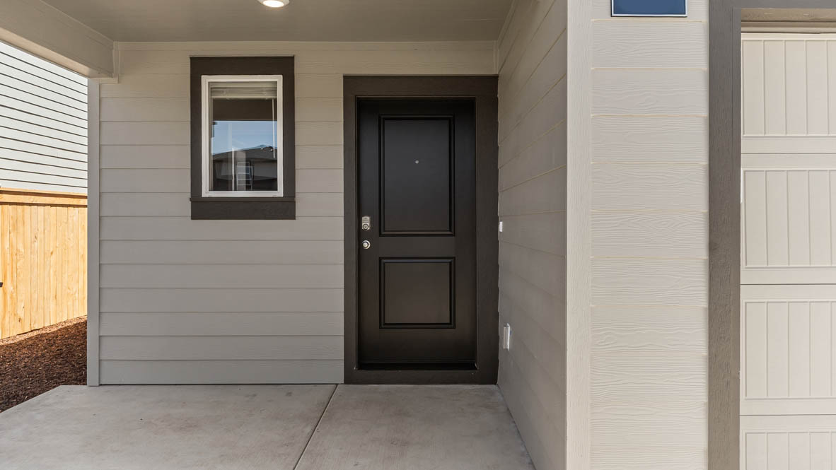 Addysen Park Entry with a black door