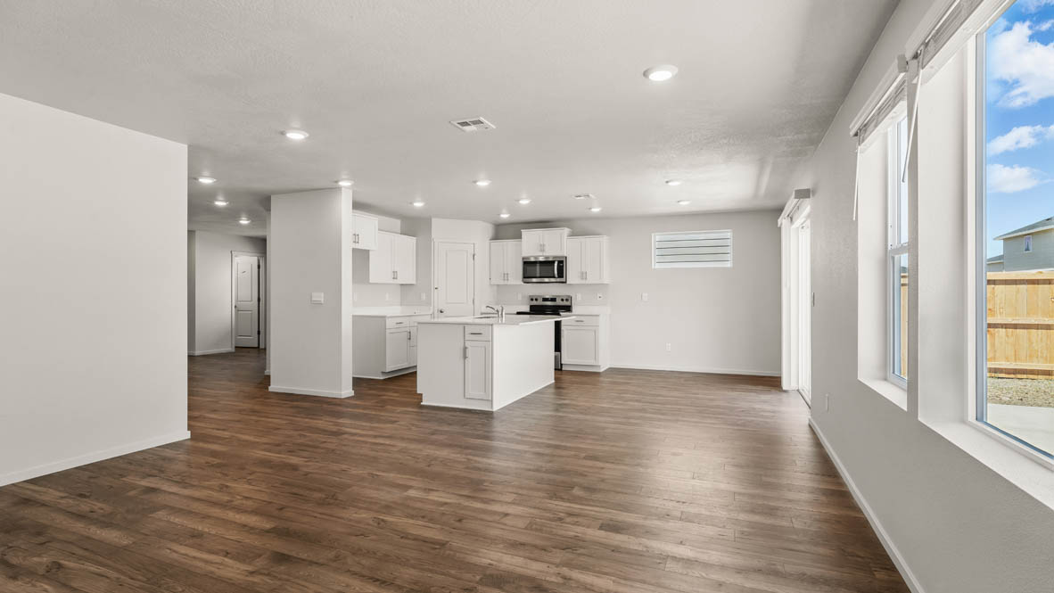 Addysen Park Kitchen with window, stainless steel appliances, quartz countertops