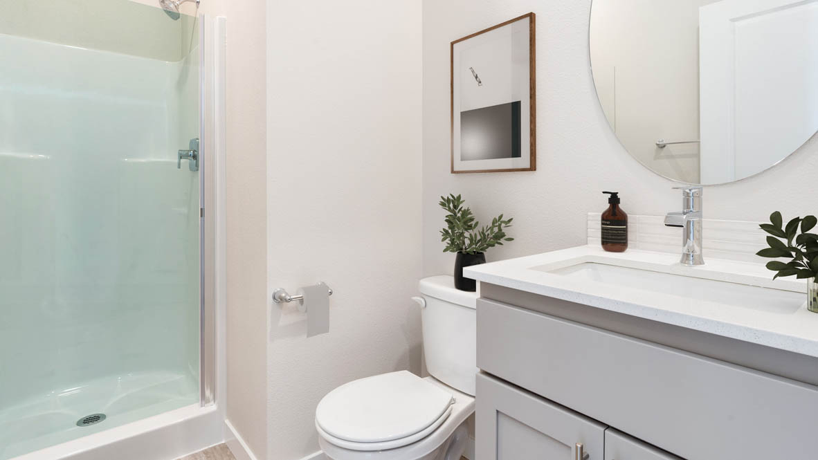 Avery Terrace Powder Room with shower