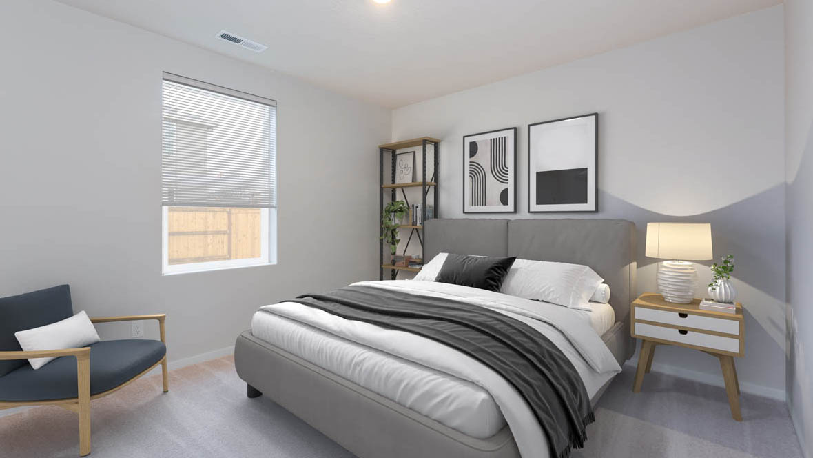 Avery Terrace bedroom virtual staging mock photo