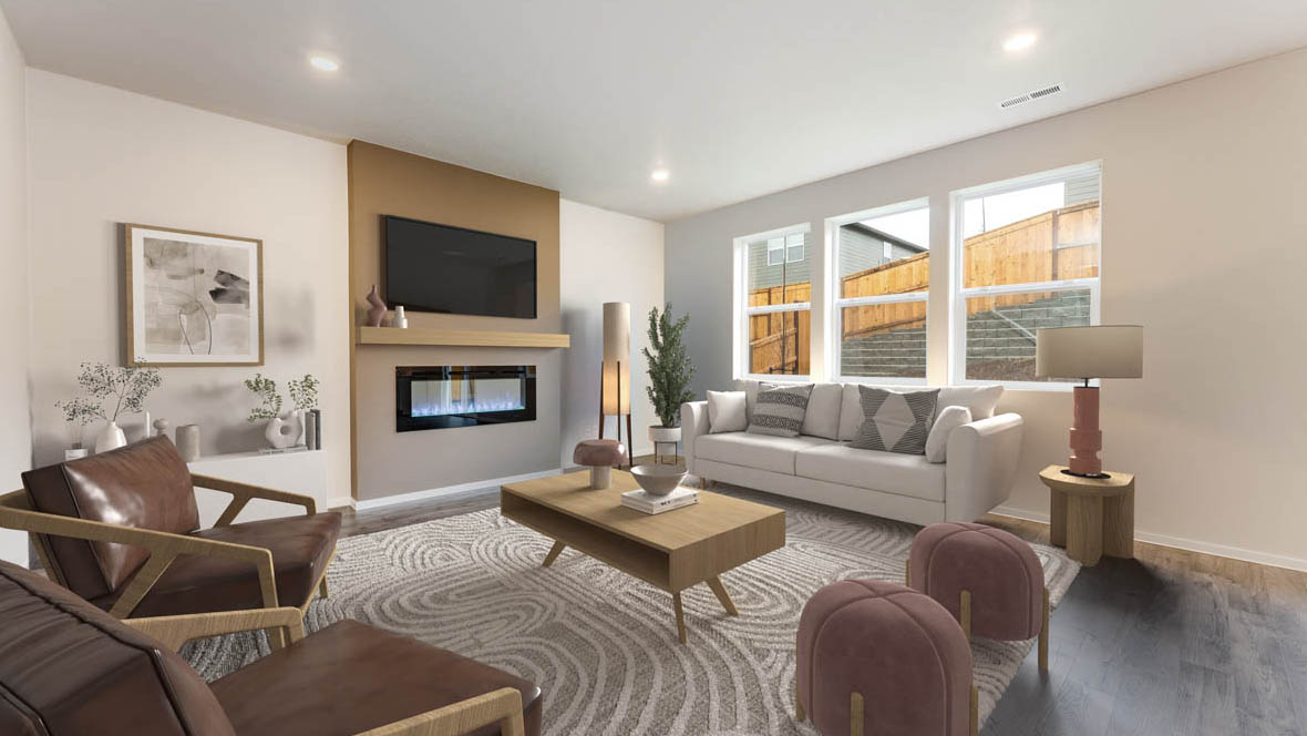 Avery Terrace living room virtual staging mock photo