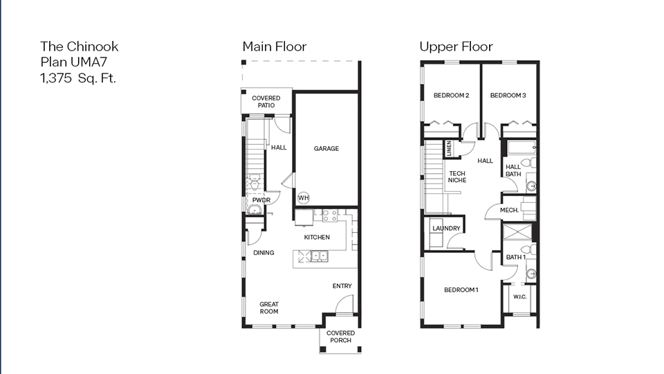 Gordon Creek Pointe Chinook UMA7 Floor Plan