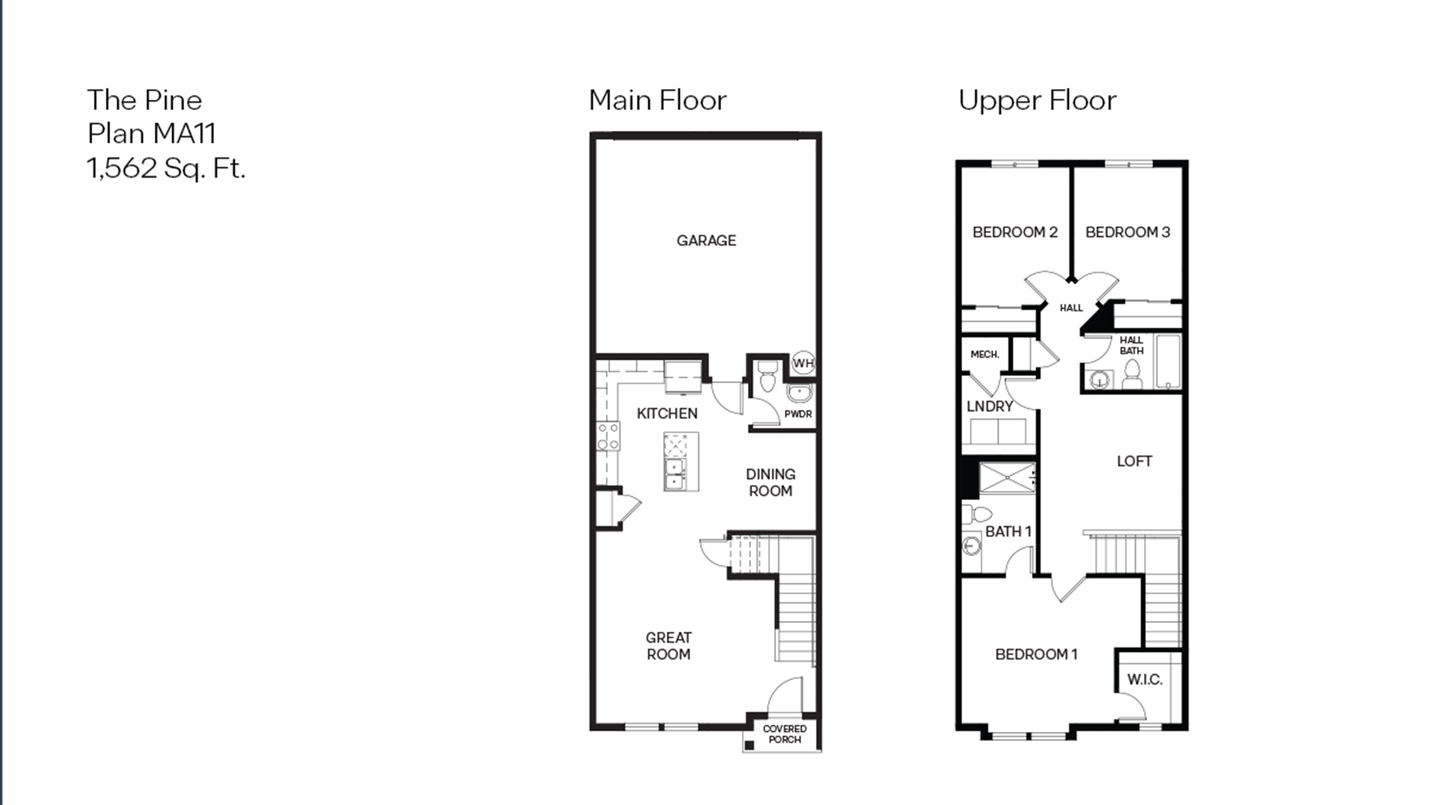 Pine floor plan